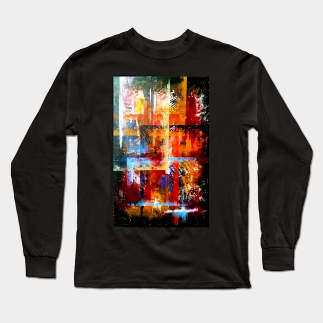 Colorful abstract artwork digitally enhanced Long Sleeve T-Shirt by SunilAngra